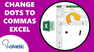 Change Dots to Commas Excel ✅