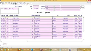 Dynamic Grouping Reports - Oracle Forms - D2k
