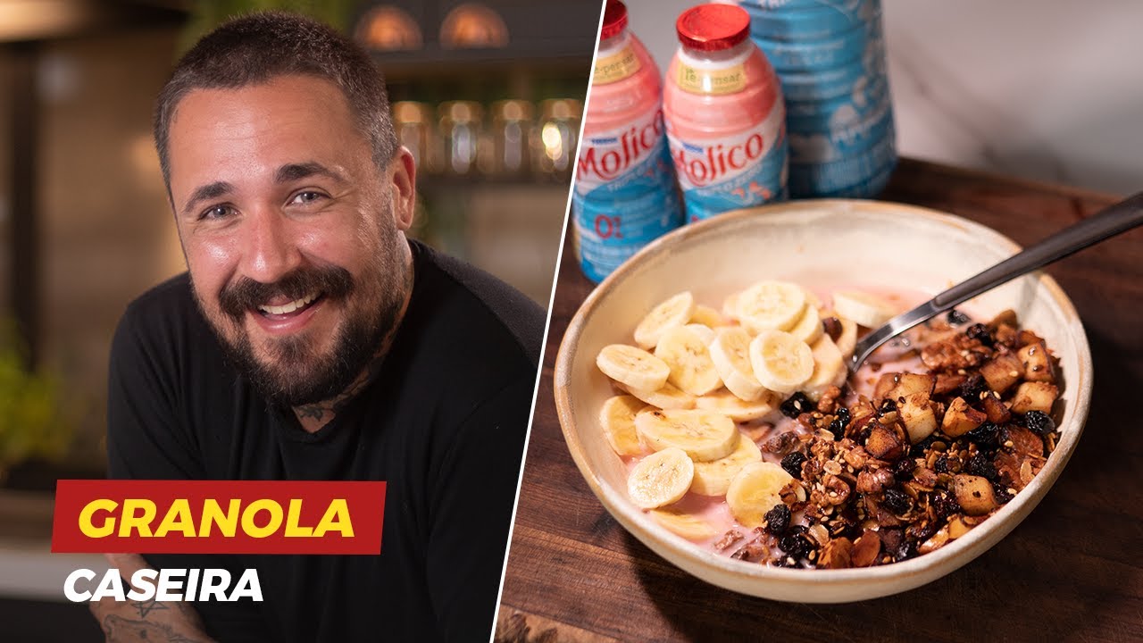 GRANOLA CASEIRA C/ IOGURTE - Léo Abreu