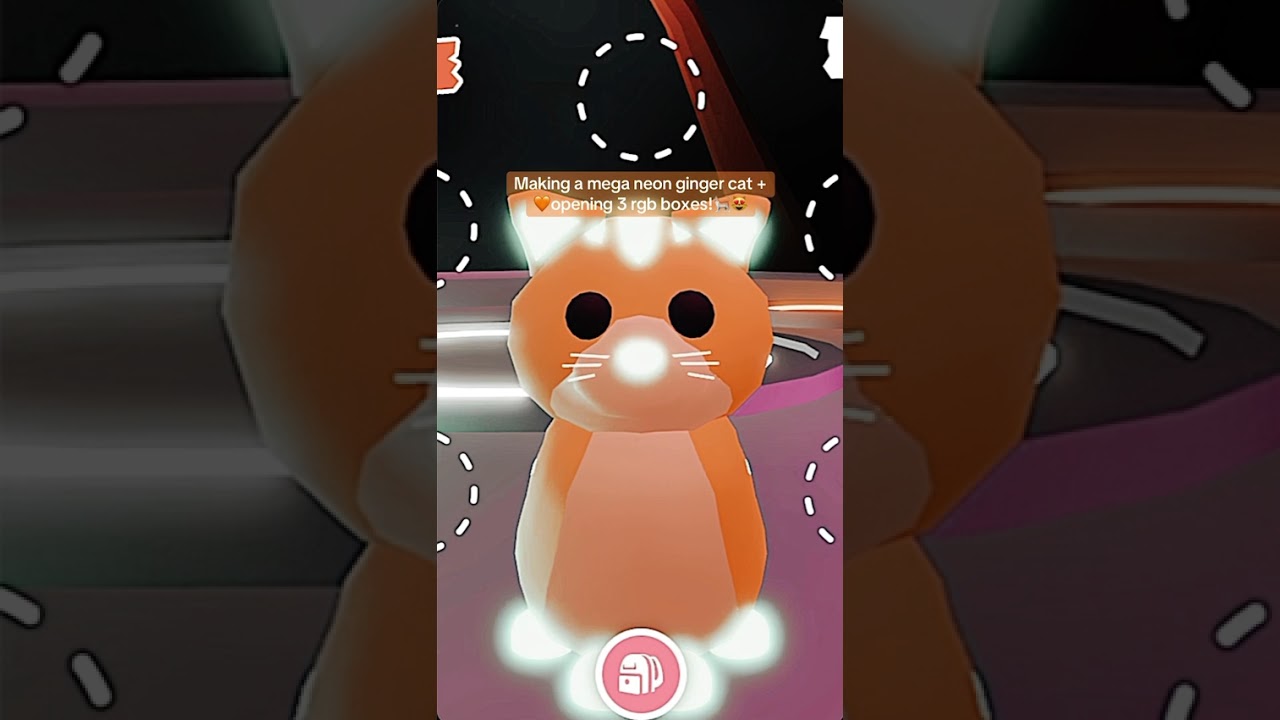 making a mega neon ginger cat in adopt me!! | so excited this has been one of my dream megas!😻