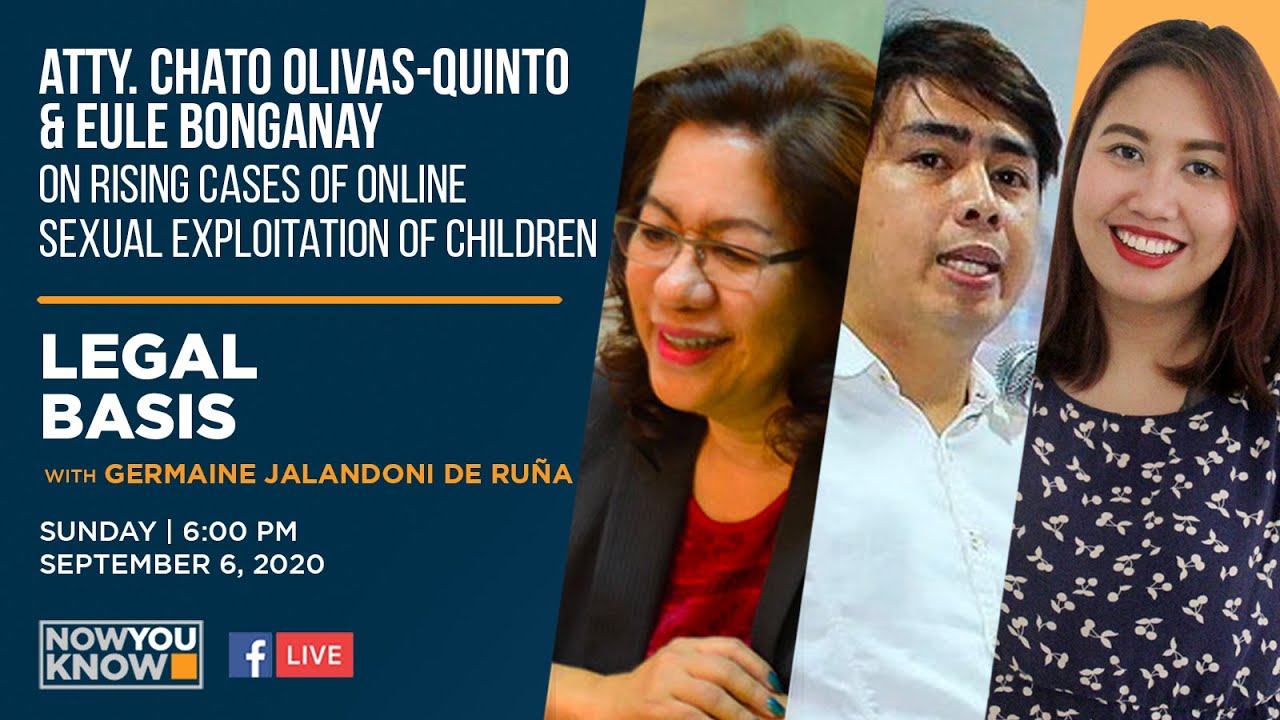[REPLAY] LEGAL BASIS: On Rising Cases of Online Sexual Exploitation of Children