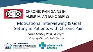 ECHO® Series - Motivational Interviewing & Goal Setting in Patients with Chronic Pain