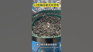 12 Type double spindles vertical reciprocating nut tapping machine #nuttapper #nuttapping  #machine