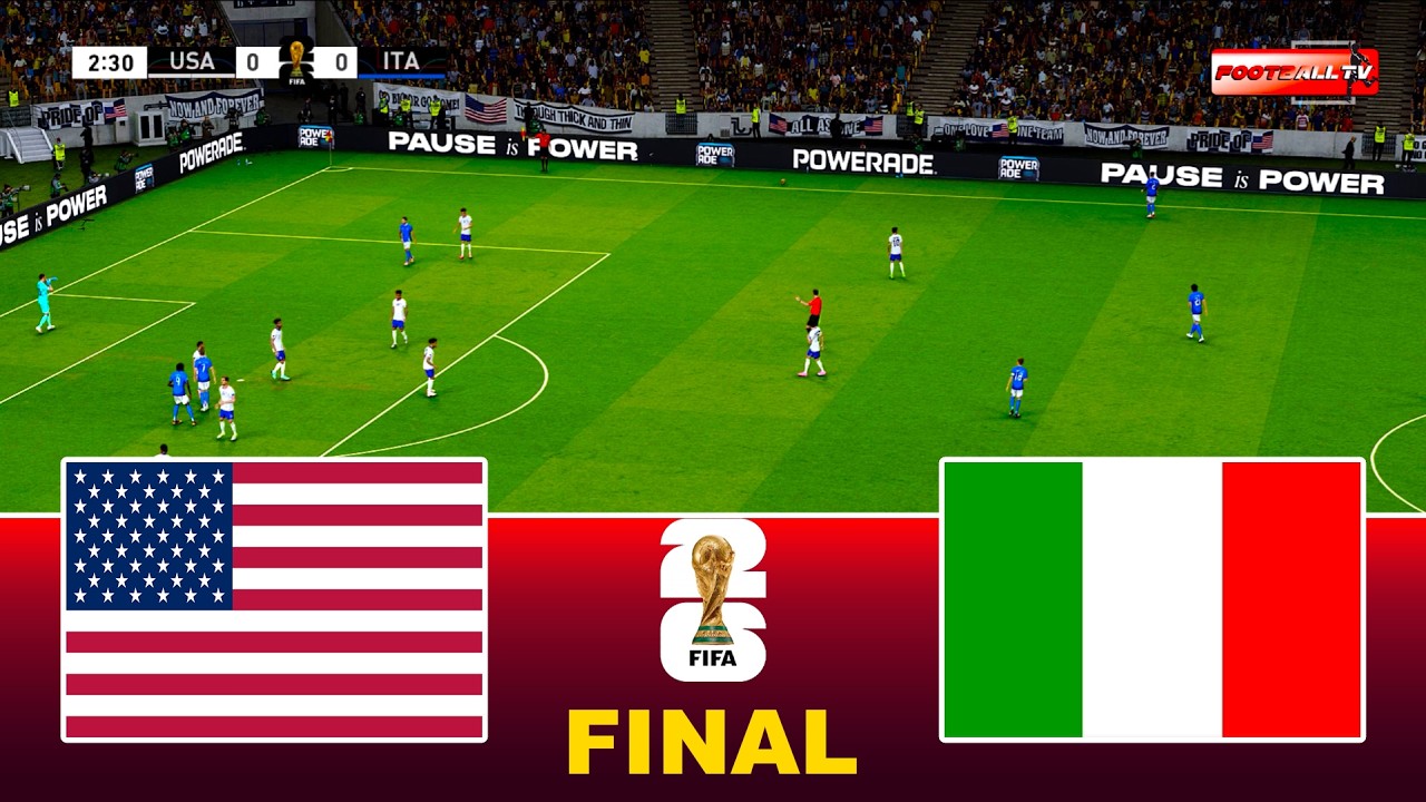 USA vs ITALY - FIFA WORLD CUP 2026 FINAL | Full Match All Goals | Pes 21 Gameplay Simulation