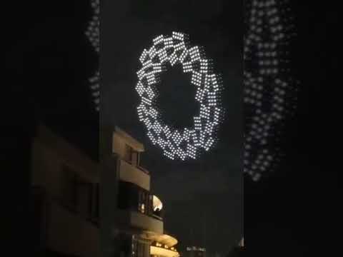 無人機空中變幻美侖美化2021東京奥運