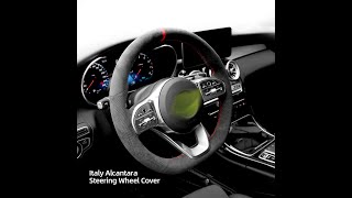 Hand Stitch Steering Wheel Cover Installation Video for Mercedes Benz  AMG CLA 35/GLE 43 /G 550