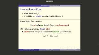 UofT GenAI Course -- Lecture 41: Vector Quantized VAE