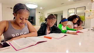 Spend The Day With Me | She Took Over + Bible Study With The Kids | Cooking & Shopping 