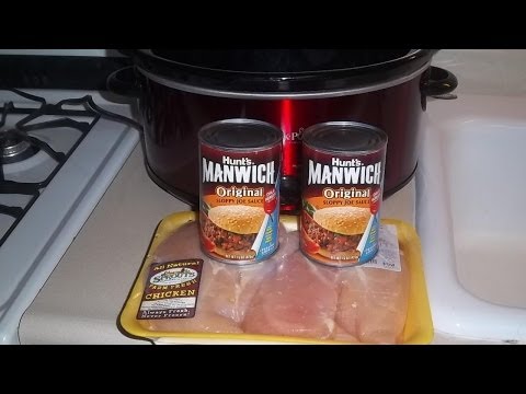 Crock-Pot Recipe : Chicken Breast Sloppy Joes