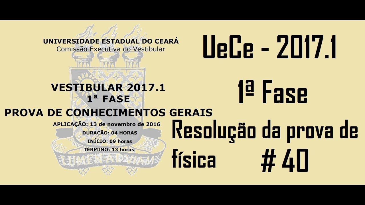 FÍSICA – UECE – 2017/1 – 1ª FASE Questão:40. Considere dois instantes no deslocamento de um elevador