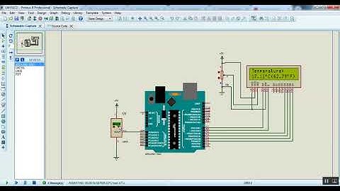 LM35 Temperature Sensor with Arduino Proteus Simulation