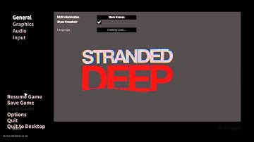 Stranded Deep Options Menu Bug