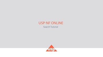 USP-NF Online Search Tutorial