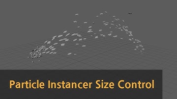 Maya Particle Instancer Size Control