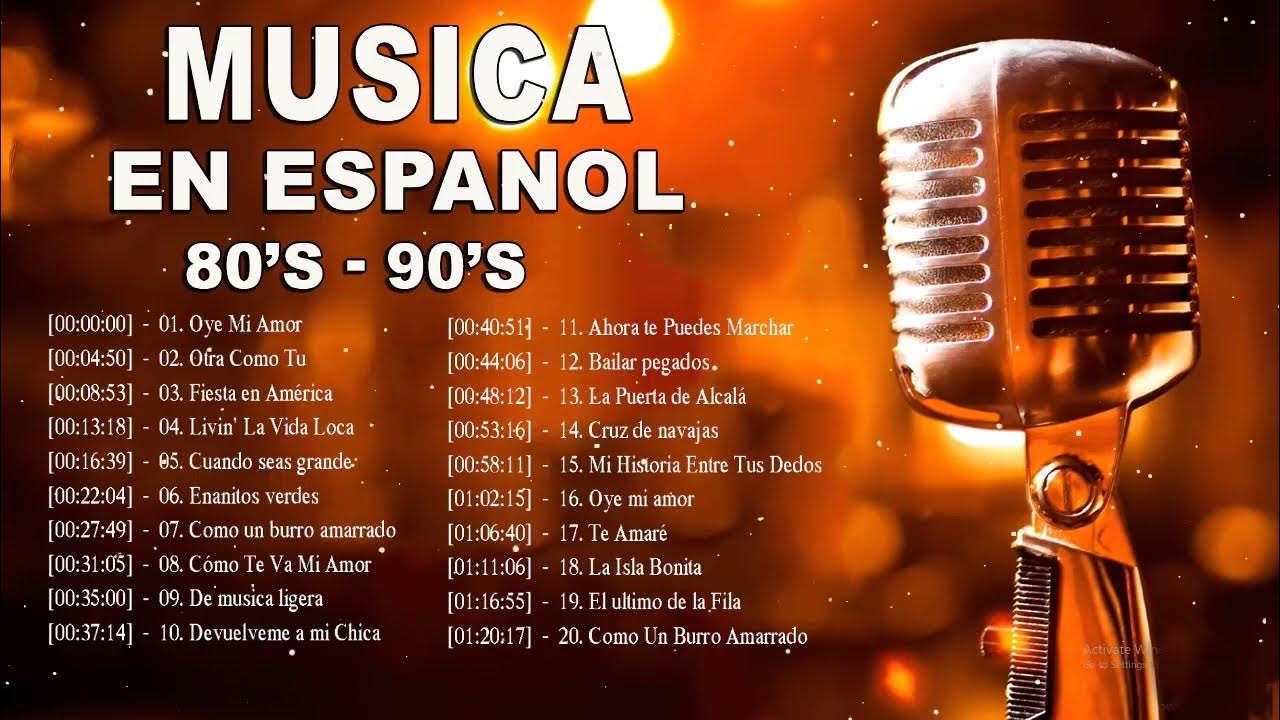 La Mejor Musica de los 80 90 en español - Grandes éxitos de los