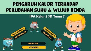 Perubahan Wujud Suhu Benda Akibat Pengaruh Kalor Ipa Kelas 5 Tema 7 Semester 2 Youtube