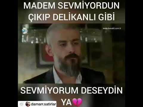 Madem sevmiyordun çıkıp delikanlı gibi sevmiyorum deseydin ya..