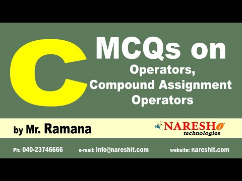 assignment operators mcq