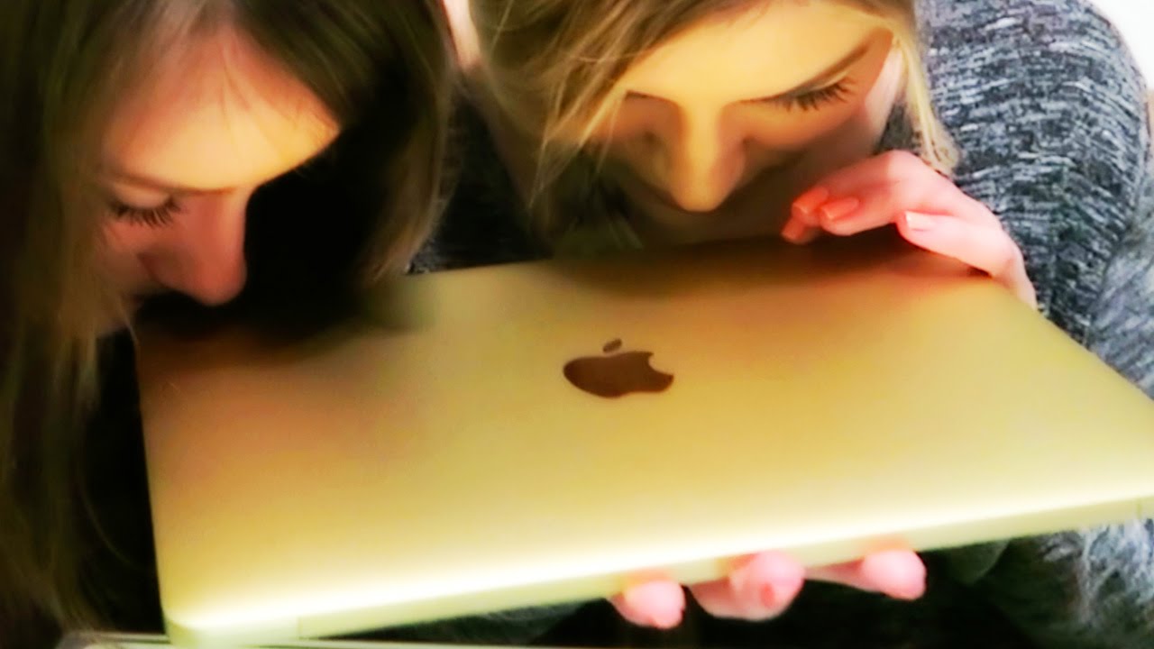 Gold MacBook unboxing | iJustine