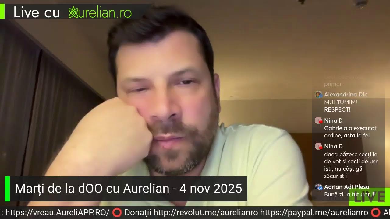 Marți de la dOO cu Aurelian - 4 nov 2025