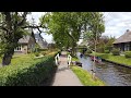 Walking in Giethoorn ⛅ | Overijssel | The Netherlands 4K60