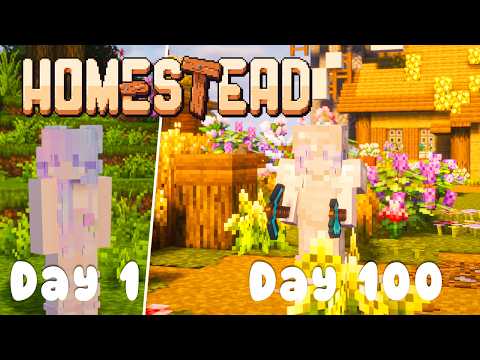 I Spent 100 Days in HOMESTEAD Minecraft