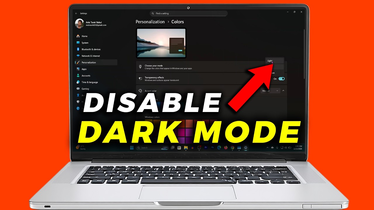 How To Disable Dark Mode In Windows 11 (Quick & Easy Guide) - YouTube