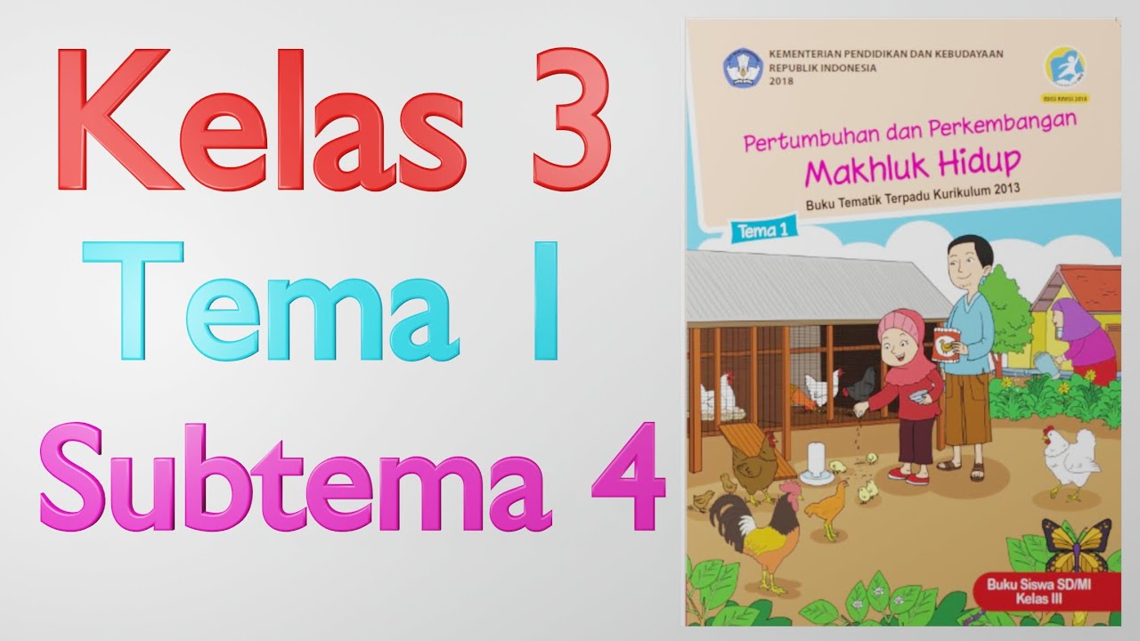 Materi pembagian kelas 3 sd tema 1 subtema 4