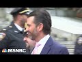 Donald Trump Jr. enters courthouse before testifying in organization’s fraud trial