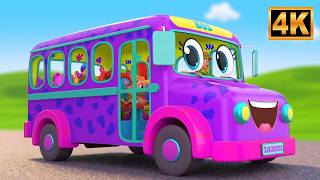 Wheels on the Bus Song | Preschool Learning Video + Fun Kids Animation