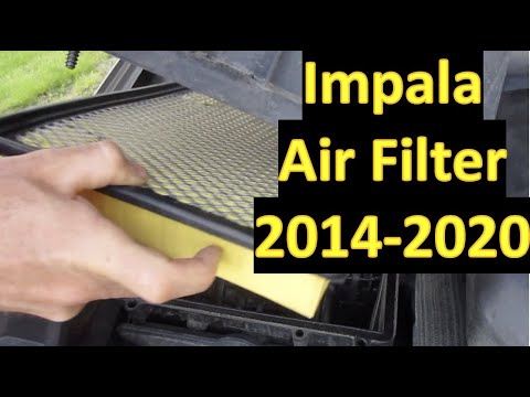 How to REPLACE AIR FILTER Impala 2014-2020 Chevy Chevrolet How to