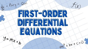 DIfferential Equations - First Order│ CAPE Pure Mathematics Unit 2 │Module 3
