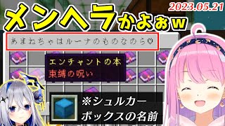 かなたそから束縛が強すぎるシュルカーボックスをもらうルーナ姫【2023.05.21/姫森ルーナ/天音かなた/ホロライブ切り抜き】