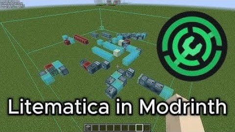 How to download schematics with Modrinth.