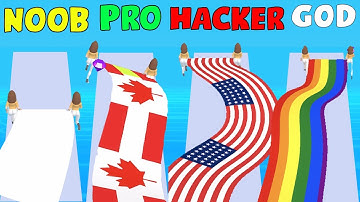 NOOB vs PRO vs HACKER vs GOD in Flag Painters