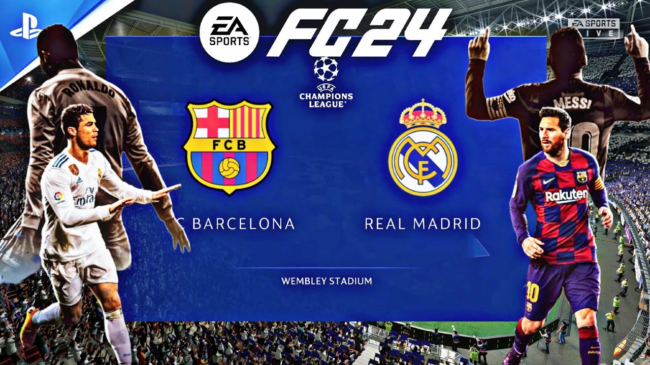 EA FC24 - Barcelona vs Real Madrid | PS5™[4K60]Gameplay | UCL Final ...