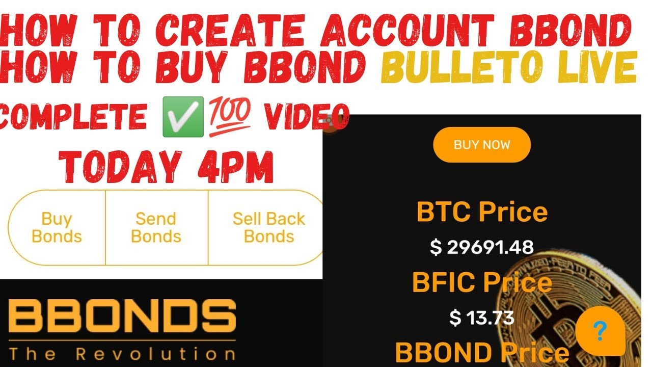 How to Creat|| Bbond account||& How to Buy|| Bbond Complete|| 💯 Details ...
