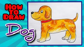 How To Draw Dog L ককর L Indradhanu Kala Kendra