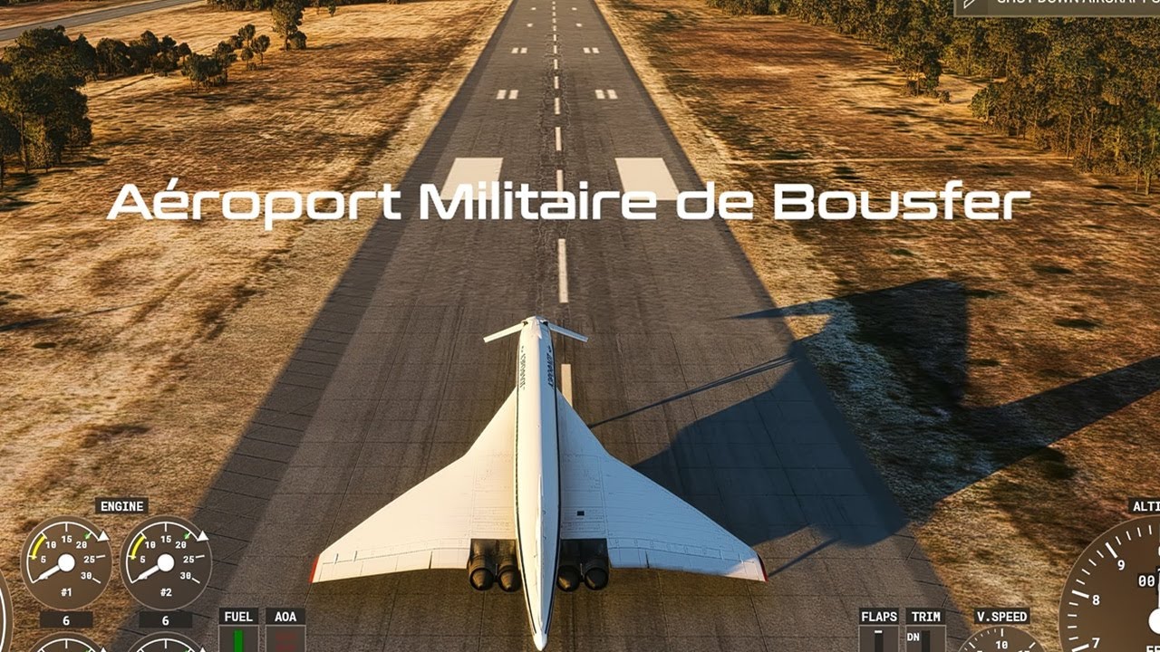 MSFS 2020 - Oran vue du ciel - Tupolev Tu-144 - 4K (Nitro_Kill)