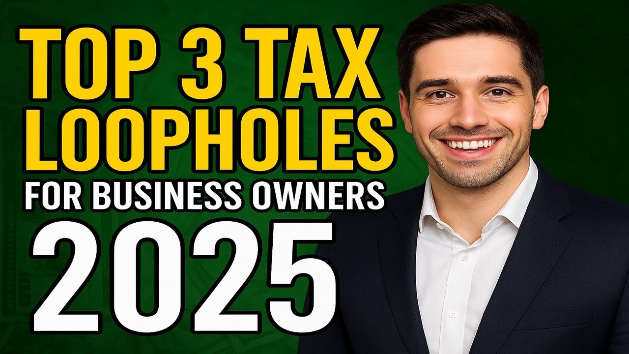 "Top 3 Tax Loopholes for Business Owners in 2025 (100% Legal & IRS Approved!)"