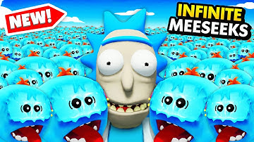 NEW Creating An ARMY OF INFINITE MEESEEKS (Rick and Morty: Virtual Rick-Ality Gameplay)