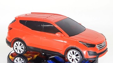 카봇 싼타페R 변신자동차 장난감 동영상(car bot Transformation)