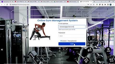 Online Gym Management System Using ASP.Net