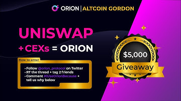 Uniswap + CEXs = Orion | $5,000 Giveaway 💰