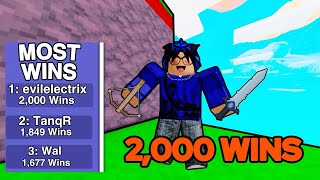 How I REACHED 2,000 WINS in Roblox Bedwars..
