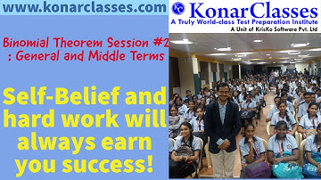 #cbse #jeemain #jeeadvanced #bitsat #wbjee Binomial Theorem : Session-02 (General and Middle Terms)