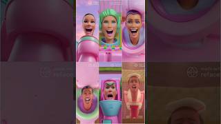 skibidi toilet barbie sing sugar, sugar song #skibiditoilet #shorts