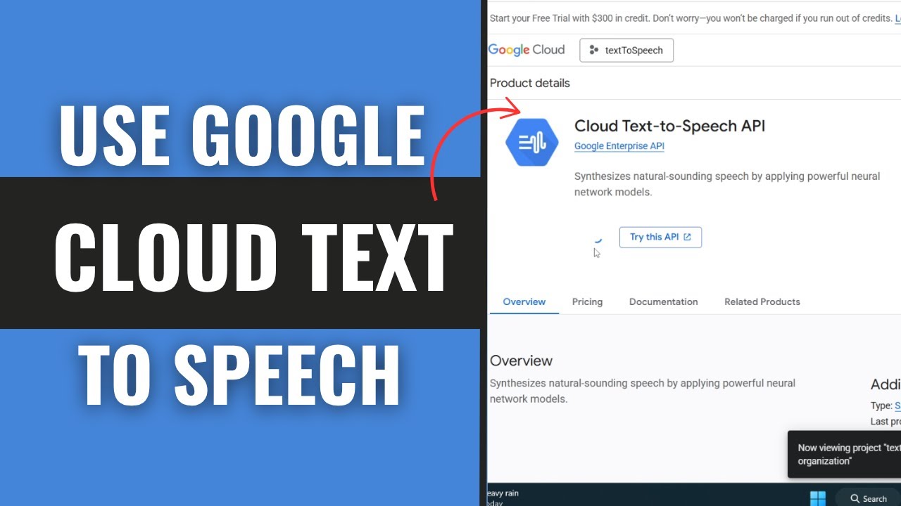 How to USE GOOGLE CLOUD TEXT TO SPEECH (Step by Step) 2025 - YouTube