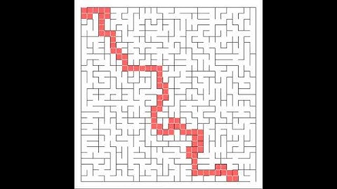 Maze Solving Algorithm w/ Kruskal Maze