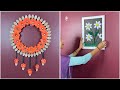 DIY Floral Wall Hanging and 3D Flower Frame | Creative Home Decor Crafts